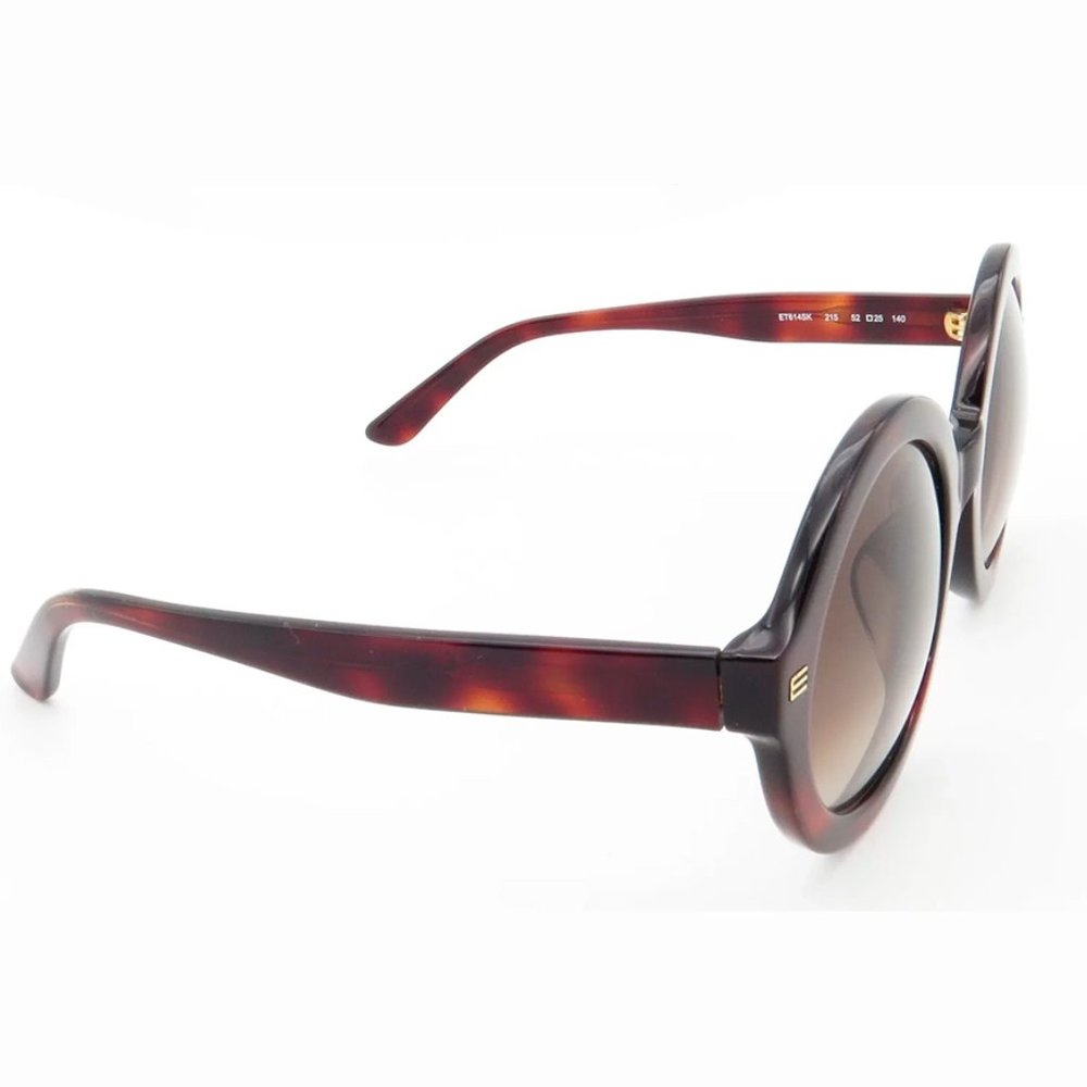 NEW ETRO Italian Round Havana Sunglasses (100% UV Protection) - Picture 8 of 11